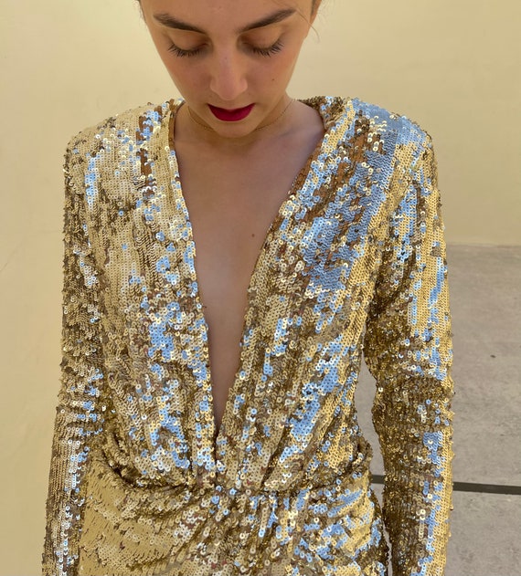 AMEN gold sparkling dress - image 6