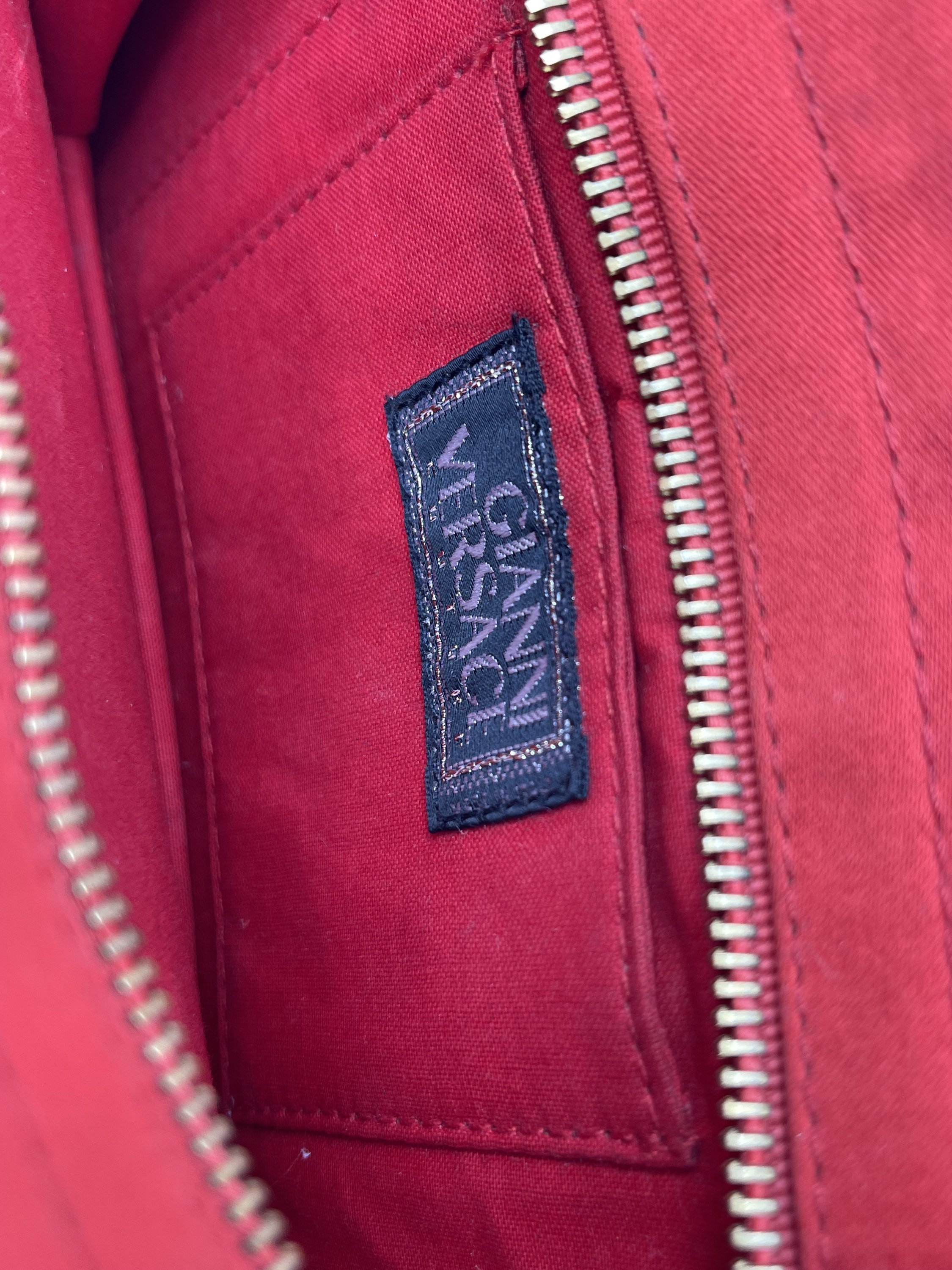 VERSACE RED BAG Vintage 1990 Etsy