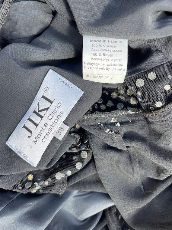 JIKI MONTE CARLO long dress black with crystal - Gem