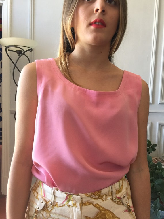 Vintage YVES SAINT  LAURENT pink shirt - image 3