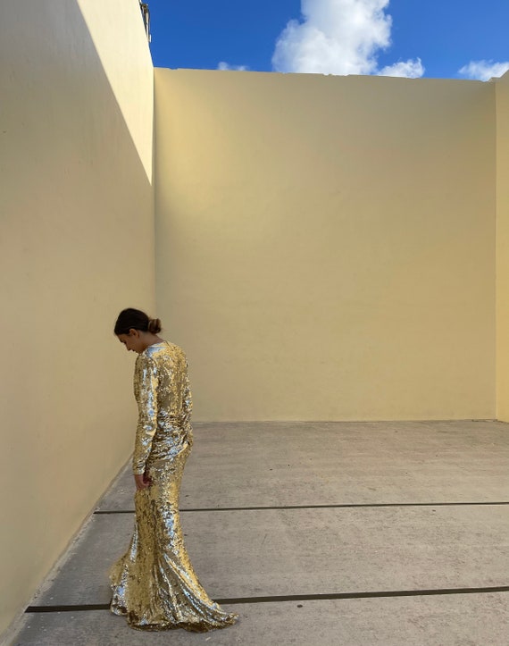 AMEN gold sparkling dress - image 4