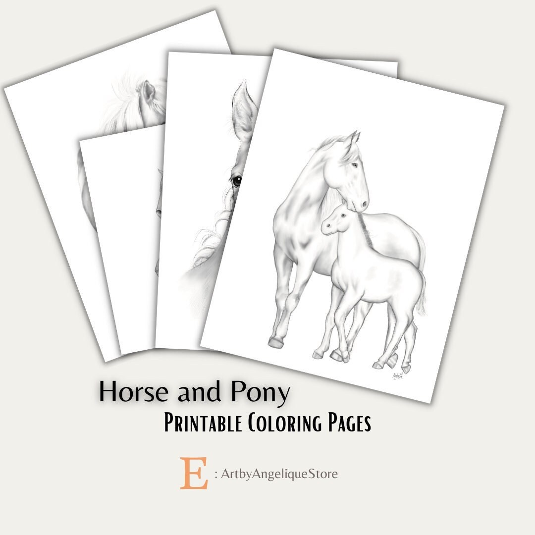 Horse Printables, Horse Lovers Coloring Pages, Kids Coloring Pages