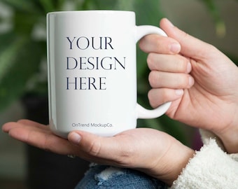 Coffee Mug Mockup | 15 oz White Mug Mockup | Styled Stock Photography | Mug Stock Photo | Jpeg File | Digital Download