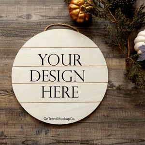 Fall Wood Sign Mockup | Farmhouse Mockup | Halloween Styled Stock Photography | Front Door Wood Sign Mockup | Jpeg File | Digital Download