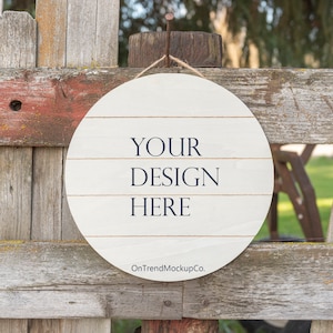 Wood Sign Mockup | Farmhouse Mockup | Styled Stock Photography | Front Door Wood Sign Mockup | Jpeg File | Digital Download