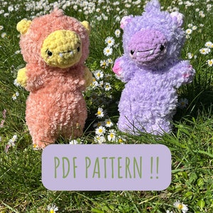 Meadow monster PDF crochet pattern !!