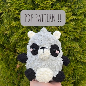 Raccoon PDF crochet pattern !!