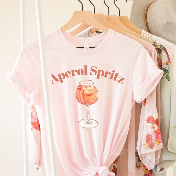 Aperol Spritz Crewneck T-shirt Spritz Season Tee, Aperol Spritz Fan, Italy Inspired Shirt, On Trend T-shirt