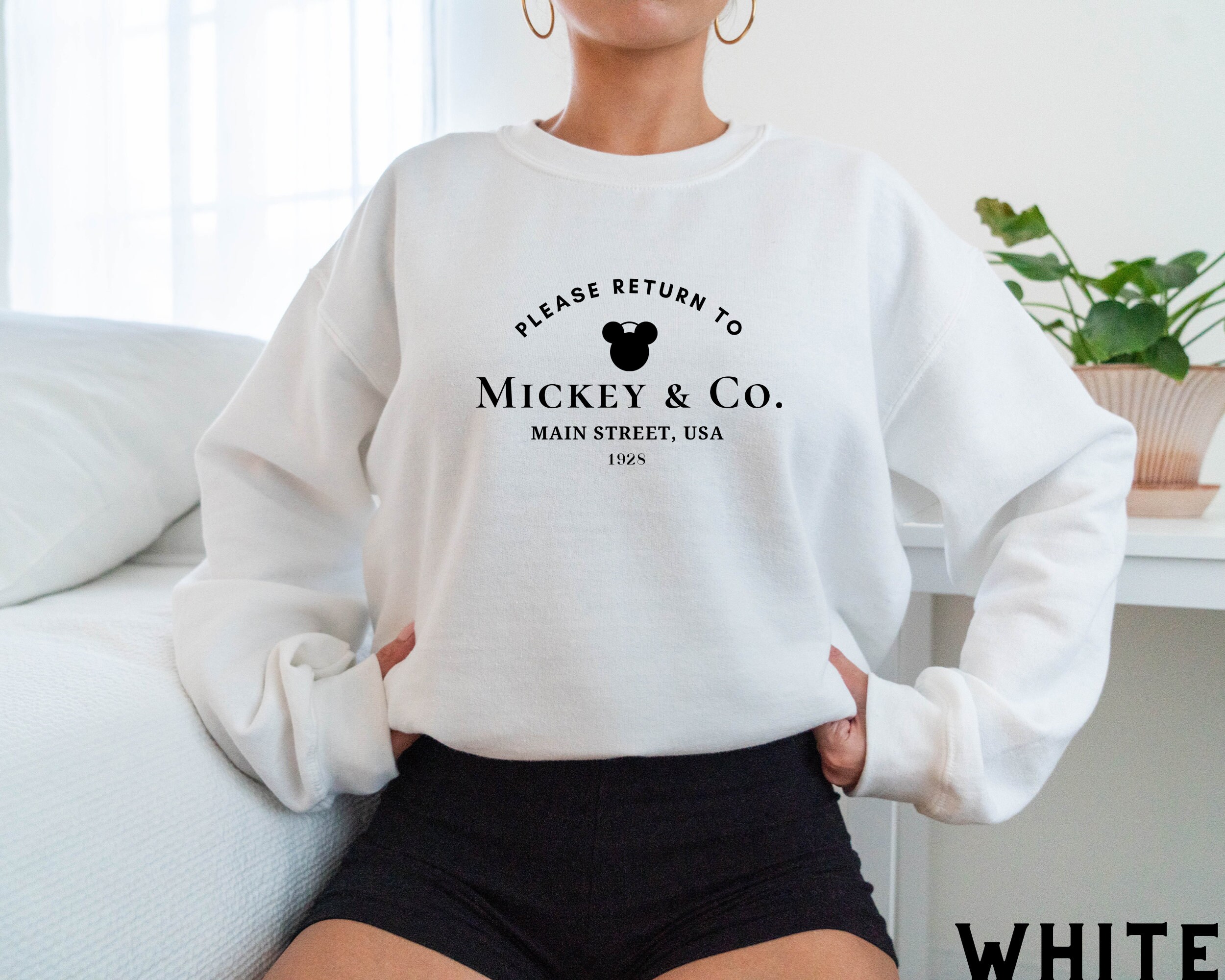 Please Return to Mickey & Co Sweatshirt, Tiffany Inspired