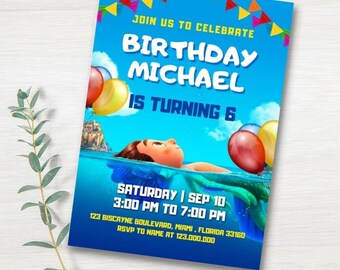 Editable and printable Kid birthday invitation template, boy invitation template, birthday boy digital download, toddler birthday template