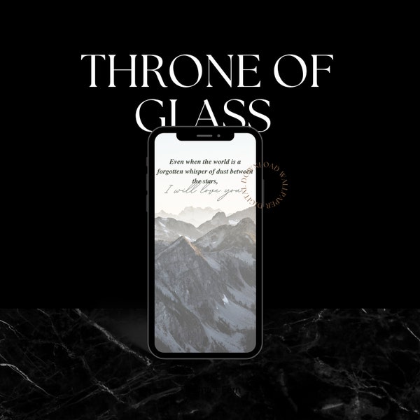 Throne of Glass Phone Wallpaper | Sarah J. Maas Inspired | Fireheart | Rowan Whitethorn | Aelin Galathynius