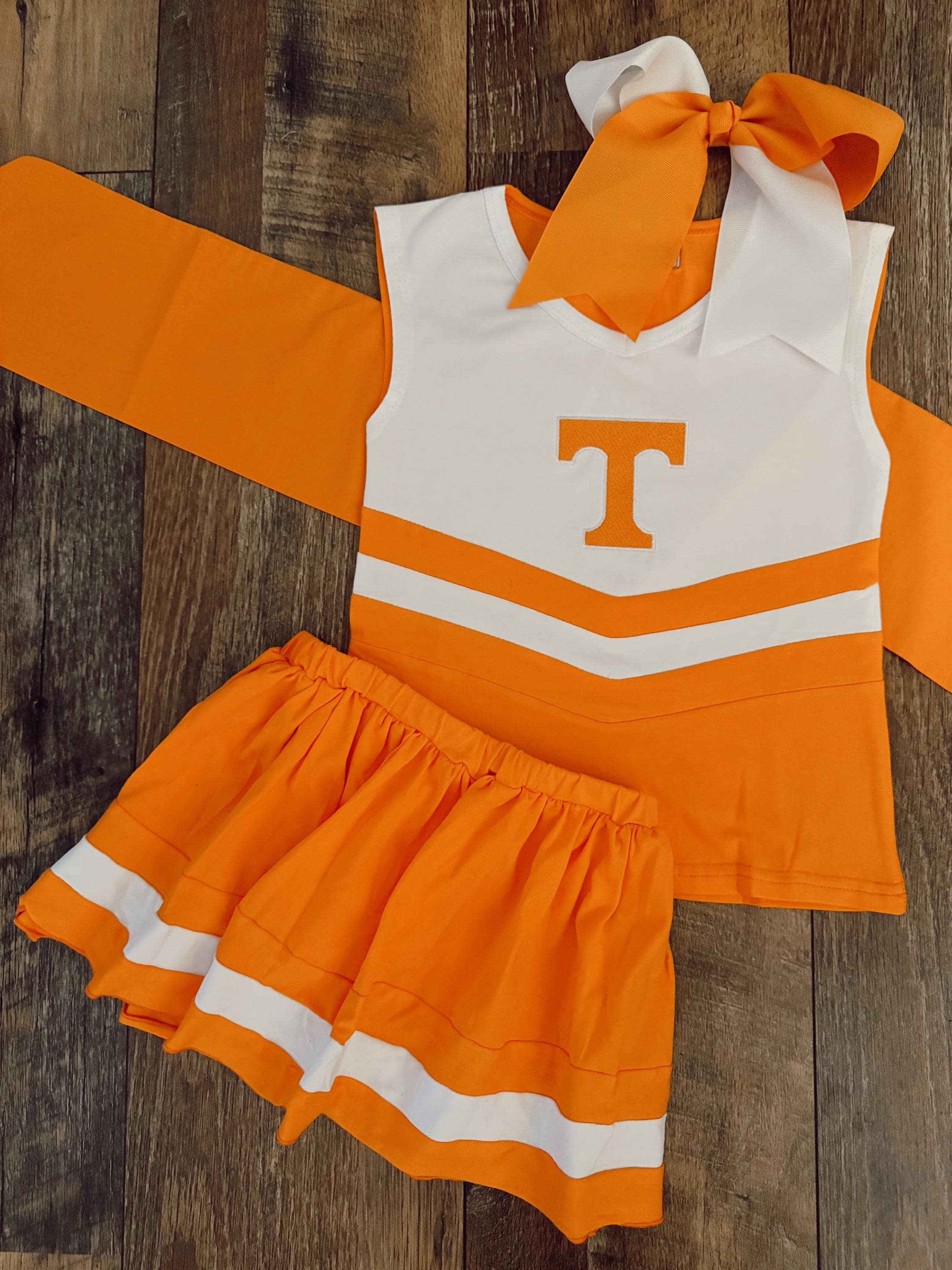 Orange cheerleader skirt 2025