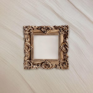 4x4 gold vintage style square picture frame