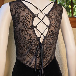 Vintage whimsigoth velvet gown