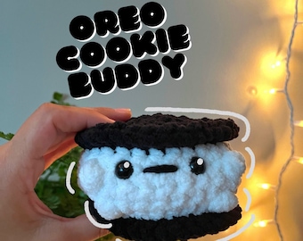 Oreo Cookie Buddy - HÄKELMUSTER | Amigurumi Häkelanleitung | Oreo | Keks | Plüschtier | Kuscheltier | Digitaler Download | Essen Plushie