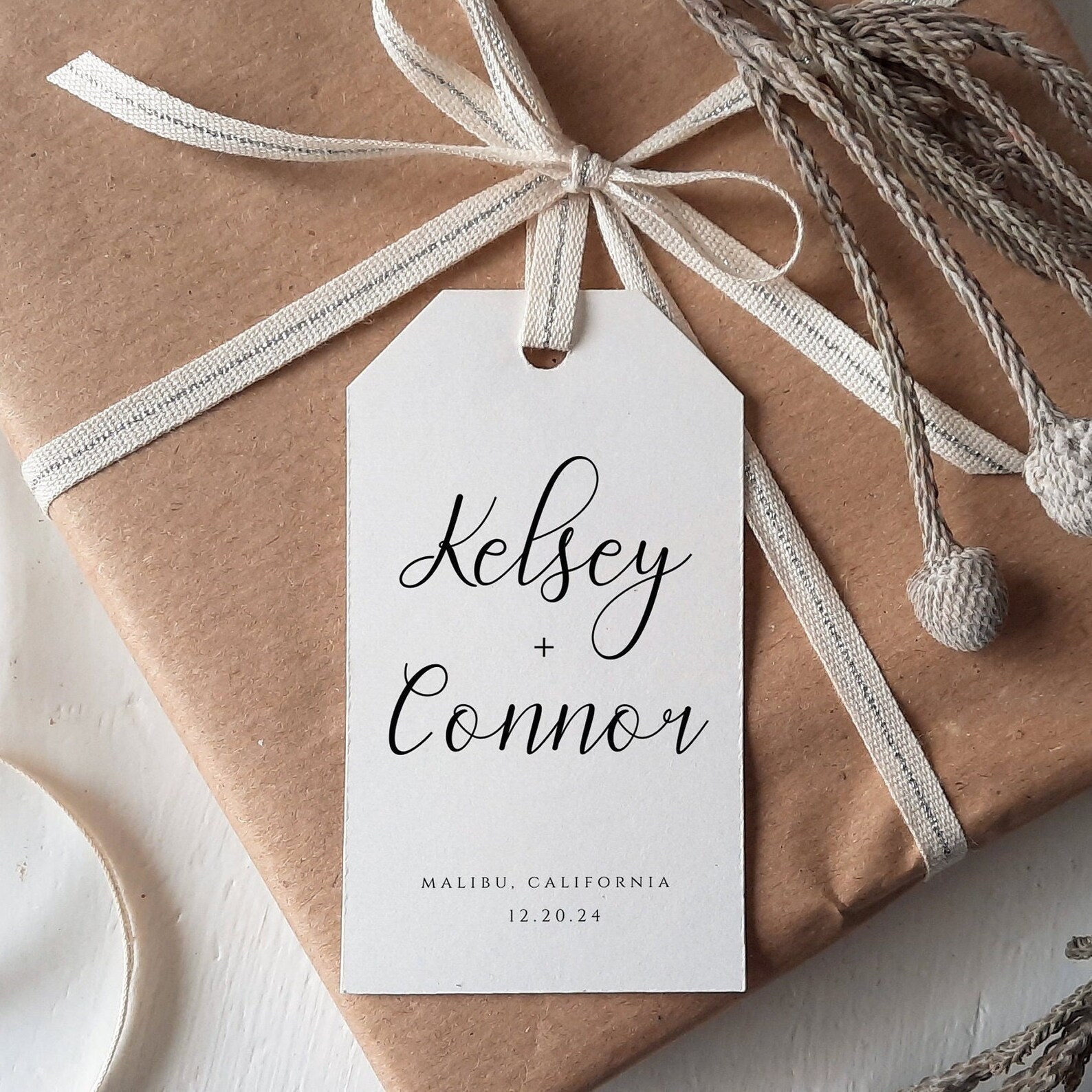 Wedding Gift Tags, Gift Tags With Names, Wedding Favor Tags, Thank You ...