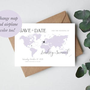 Destination Wedding Save the Date, Travel Save the Date Template, Wedding Save the Date Template, Printable, Do It Yourself Save the Date