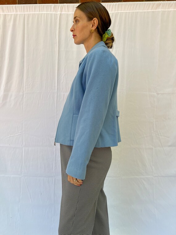 Baby blue zip up jacket - image 6