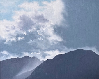 The Early Years // Limited Edition Giclée or paper print // 10 Prints // Canadian Artist // Mountains and Storm, Y.K. painted in 1981