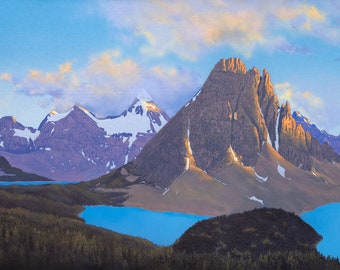 Sunburst Mountain, Limited  Edition Giclee, 10 Prints or Signed Paper Print | Fine Print | Canadian Artist | Canadian Landscape