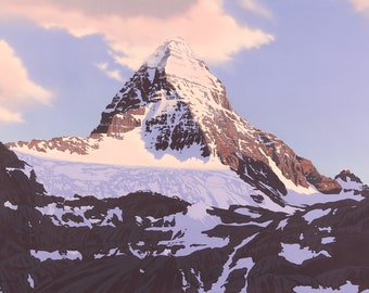 Mount Assiniboine, British Columbia, Canada // Prints of original acrylic paintings // 10 Giclee Prints or signed paper print