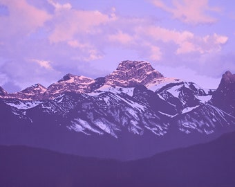 Prints of original acrylic landscape paintings // Fine Art Print // Mount Lougheed, Alberta, Canada