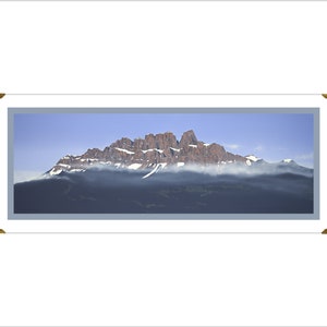 Prints of original acrylic paintings // Landscape Painting // Fine Art Print // Castle Mountain, Banff National Park, Alberta, Canada image 4