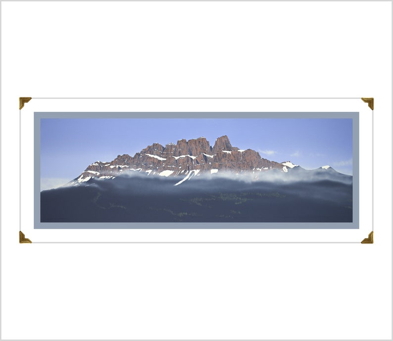 Prints of original acrylic paintings // Landscape Painting // Fine Art Print // Castle Mountain, Banff National Park, Alberta, Canada image 4