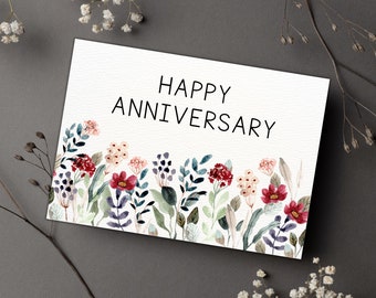 Happy Anniversary Printable Greeting Card - Etsy