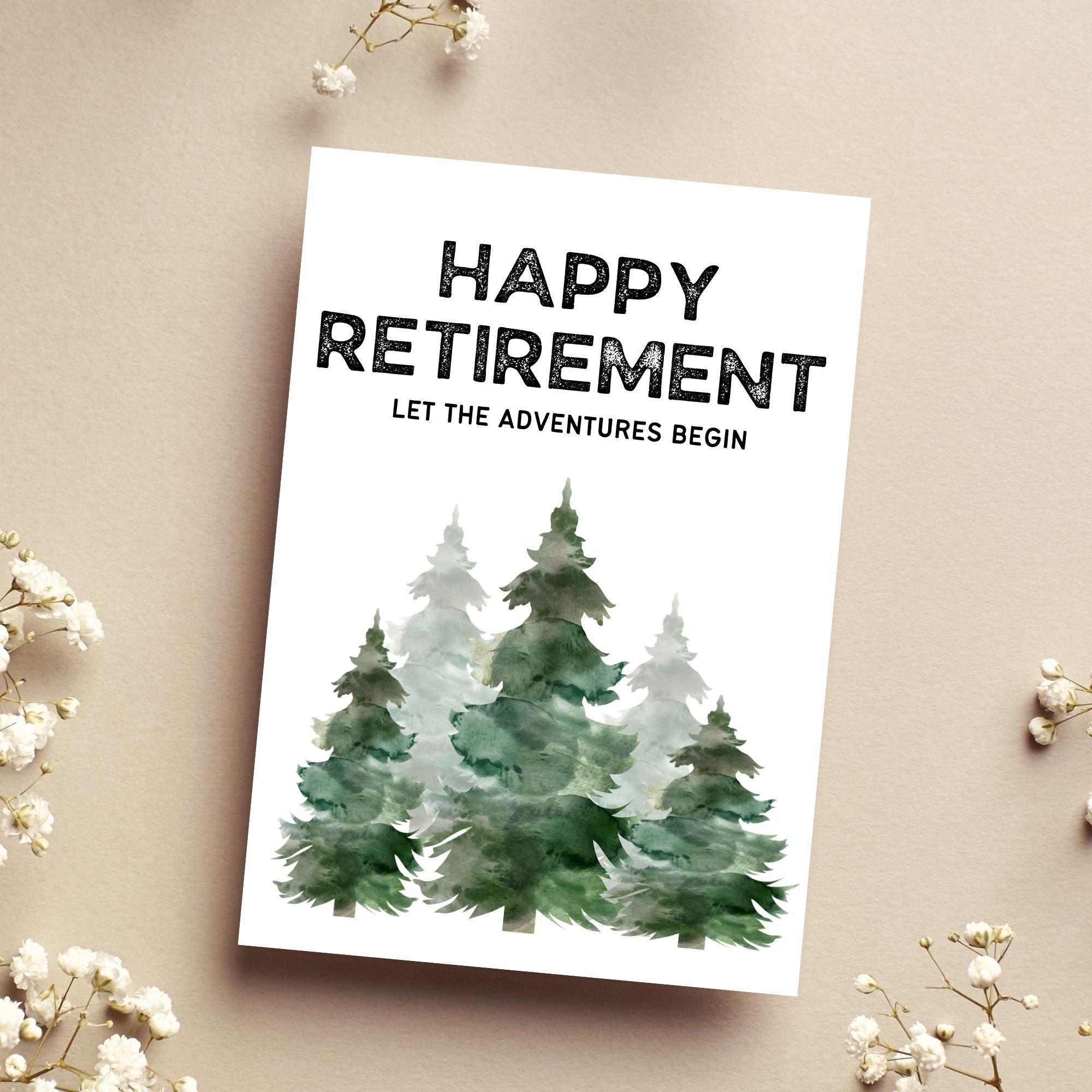 Printable Retirement Card / Happy Retirement / Instant Download / 5x7 ...