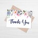 Printable Thank You Card / Instant Download / 5x7 Digital Greeting Card ...