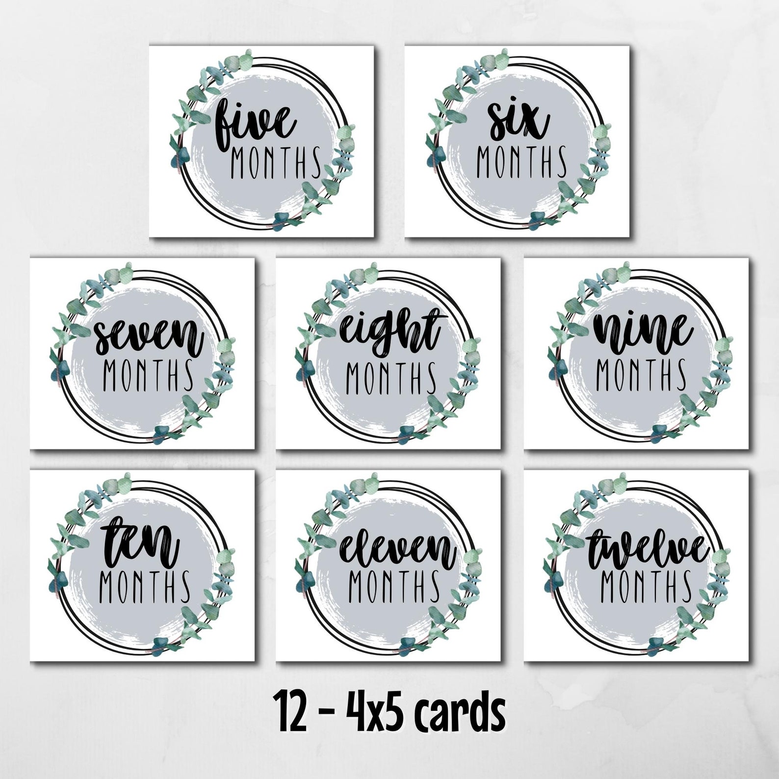 Printable Monthly Milestone Cards / Instant Download / Digital - Etsy