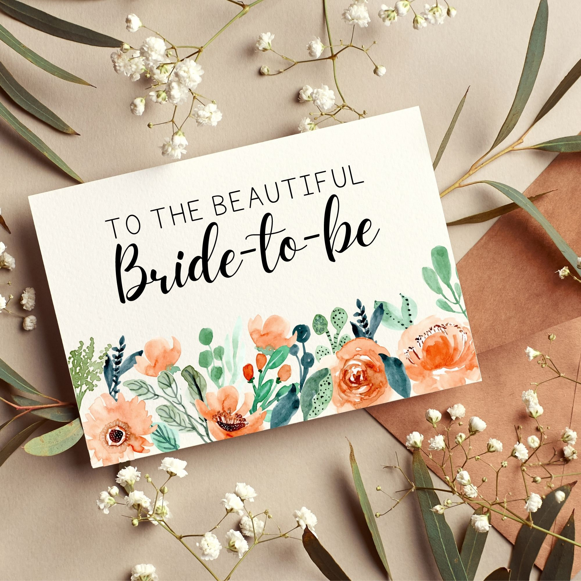 Printable Bridal Shower Card / to the Beautiful Bride-to-be Card / Instant Download / 5x7 Digital Greeting Card / Bridal Shower PDF - Etsy printable-bridal-shower-card-to-the-beautiful-bride-to-be-card-instant-download-5x7-digital-greeting-card-bridal-shower-pdf-etsy