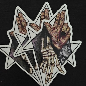 As Above So Below - Sticker of Hand Embroidery