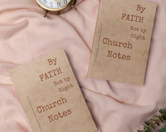 By Faith Church Notes Journal: Sermon & Bible Study Notebook