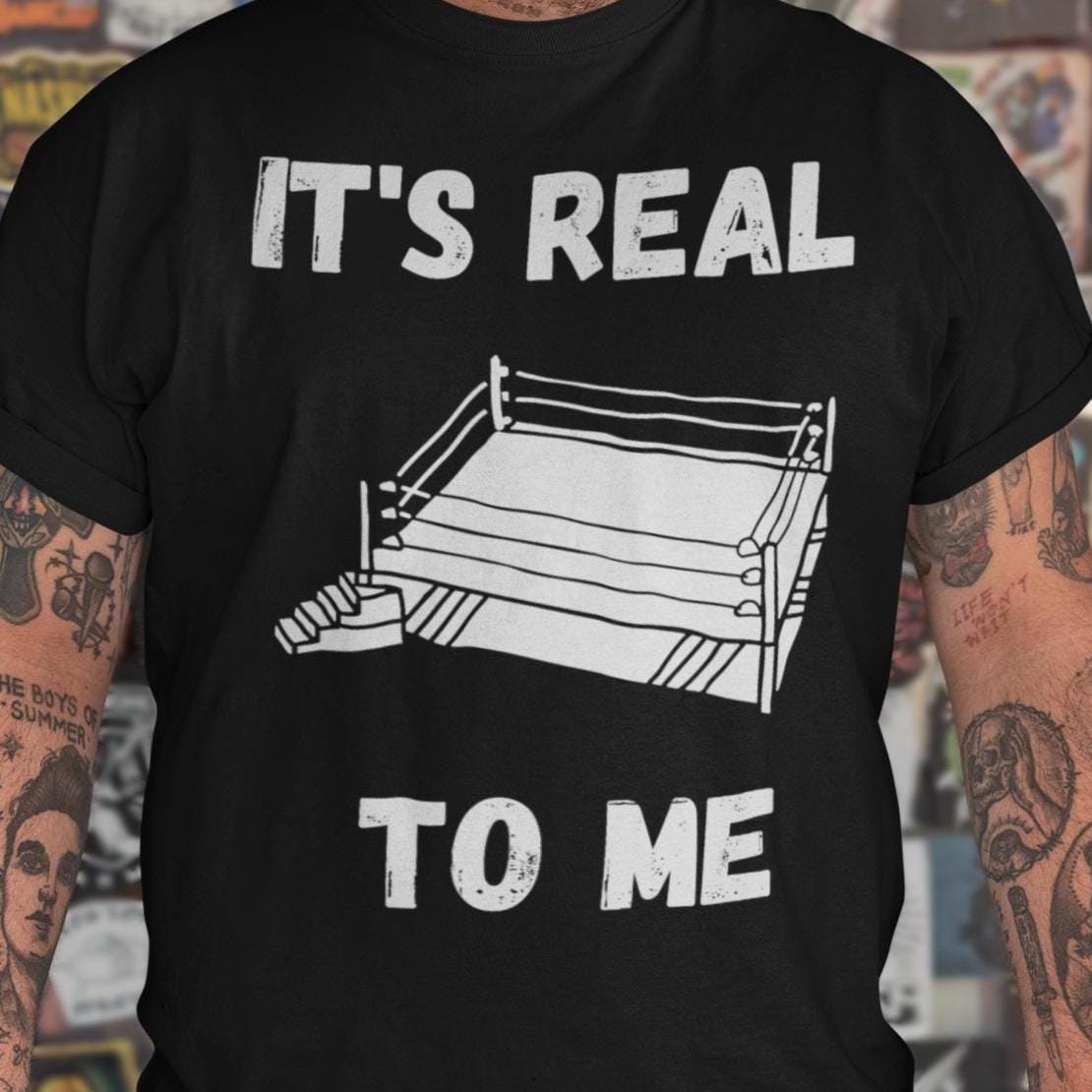 It's Real to Me - Nostalgic Wrestling Shirt, Unisex, Cool Design