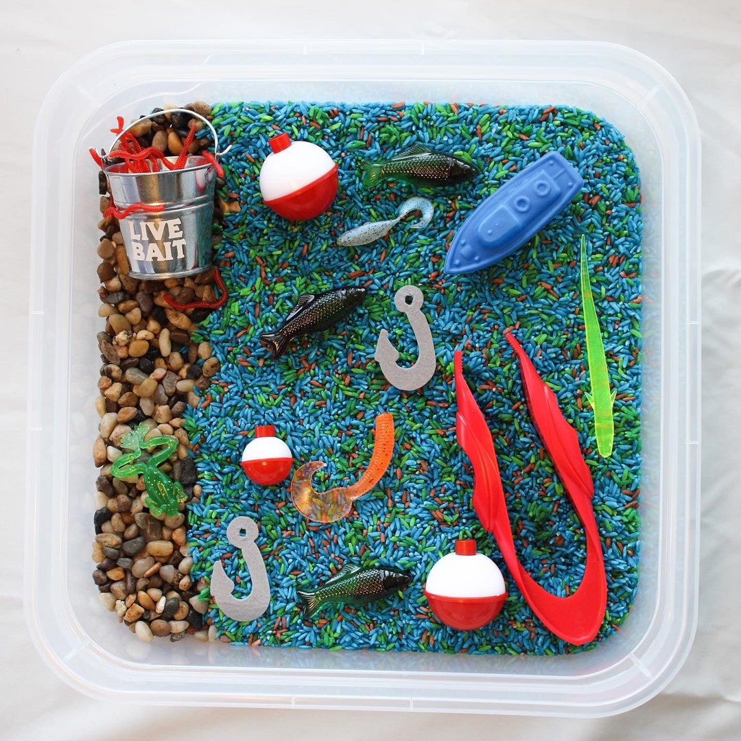 Fishing Sensory Bin Kit Etsy