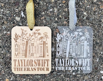 Houten en acryl gegraveerde Taylor Swift-ornamenten | De tijdperken Tour ornamenten | De afdeling gemartelde dichters ornamenten | TTPD-album