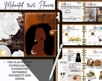 Black Girl Digital Planner Goodnotes Planner Undated Digital planner Xodo Planner Notability template Noteshelf Journal Black Girl Magic.