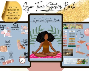 Digitala planeringsklistermärken Afroamerikanska PNG Goodnotes Digitala planeringsklistermärken Träningsklistermärken Black Girl Magic Notability och Noteshelf