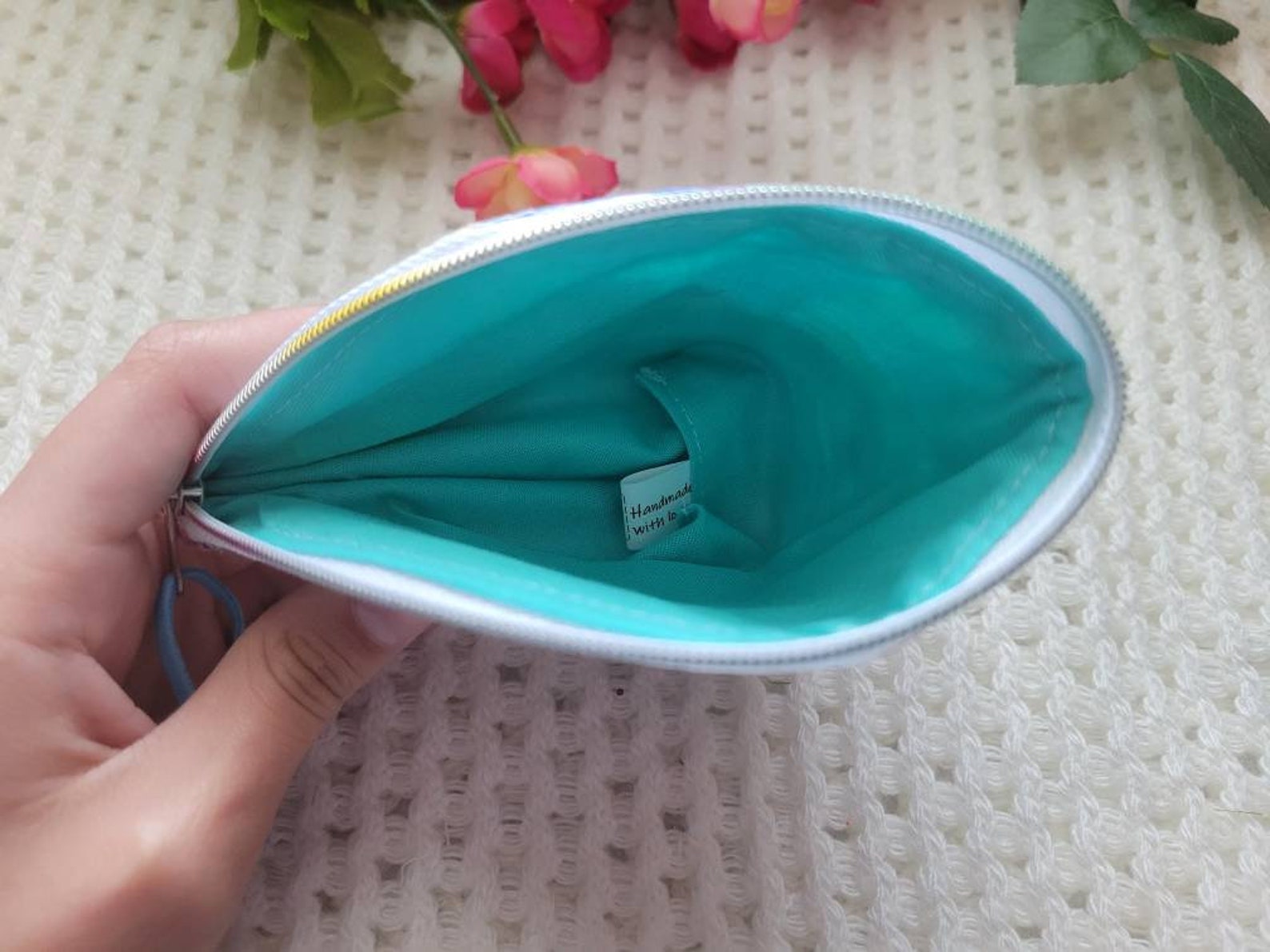 Patchwork Quilted Small Pouch Keychain Pouch Accessory Etsy