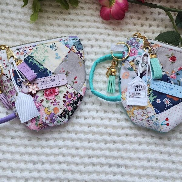 Teacup pouch | handmade unique pouch | Keychain pouch | Coin/card purse | accessories