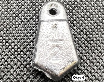 Flat Bank Sinkers, Qty Varies per Package
