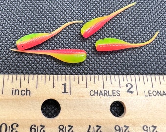 24) 2 SLAB HUNTER Blue Ice GRUBS BAIT JIGS CRAPPIE PANFISH STINGER