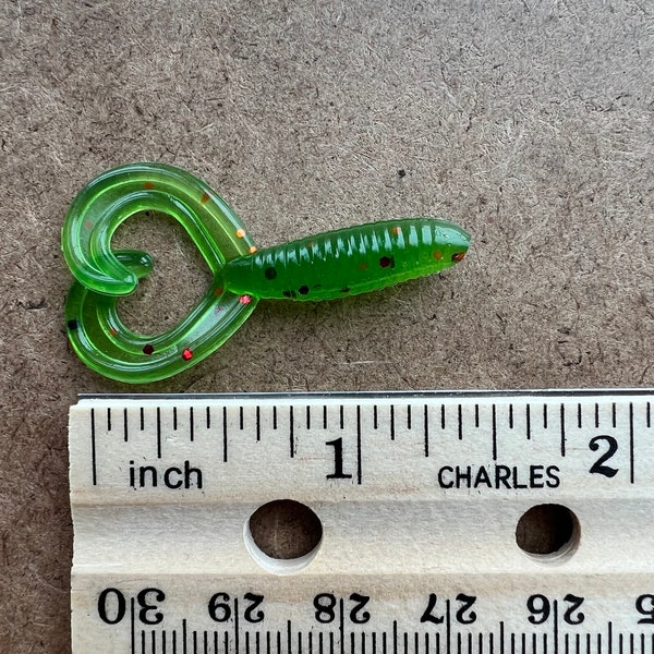 1.75 inch Double Tail Grub, 10 per package