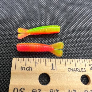 1.25&quot; Split Fin Grub, sold 16 per package.