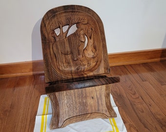 手彫りのアフリカ原始的な椅子：部族芸術の玄関ベンチ - Etsy 日本