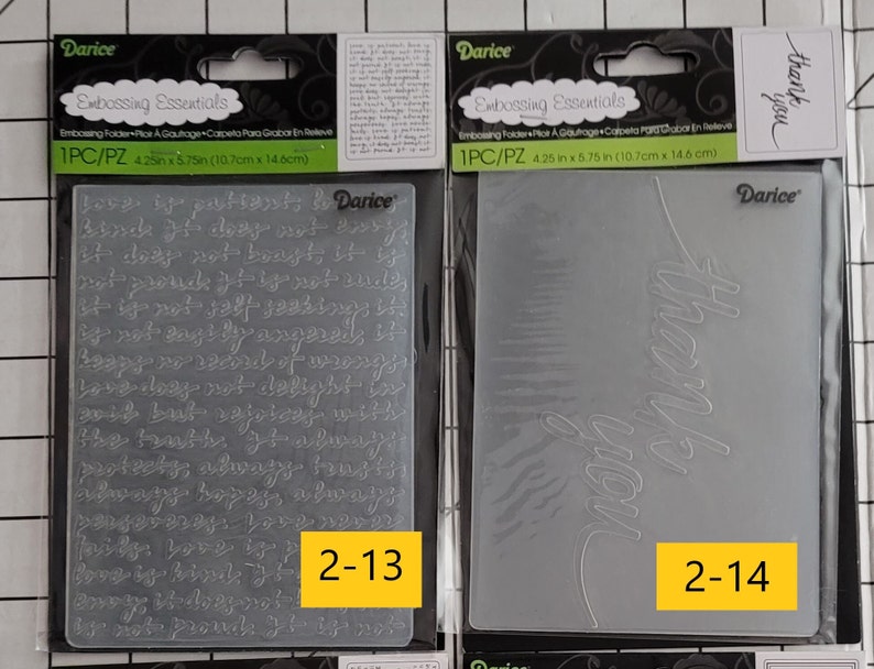 Border Embossing Folders, Choice of One Package, Darice Embossing