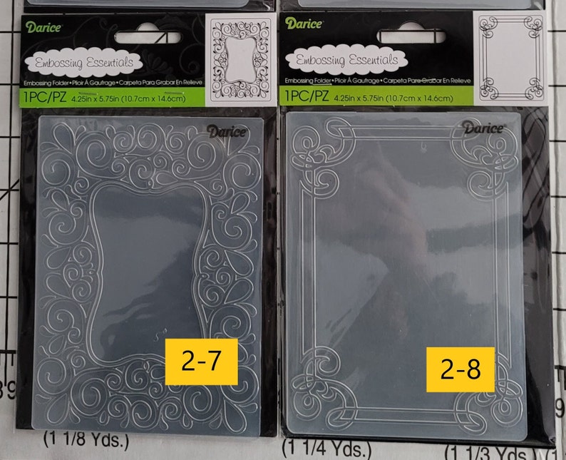 Border Embossing Folders, Choice of One Package, Darice Embossing