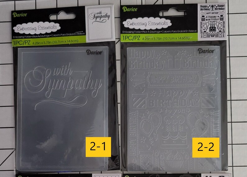 Border Embossing Folders, Choice of One Package, Darice Embossing